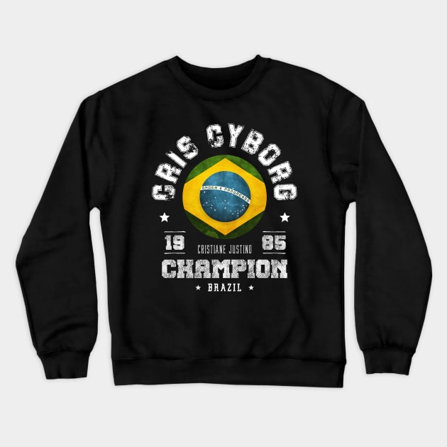 Cris Cyborg MMA Crewneck Sweatshirt by CulturedVisuals